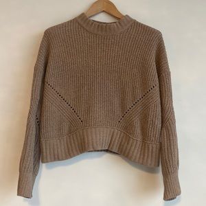 Pink Rose Chenille Knit Sweater